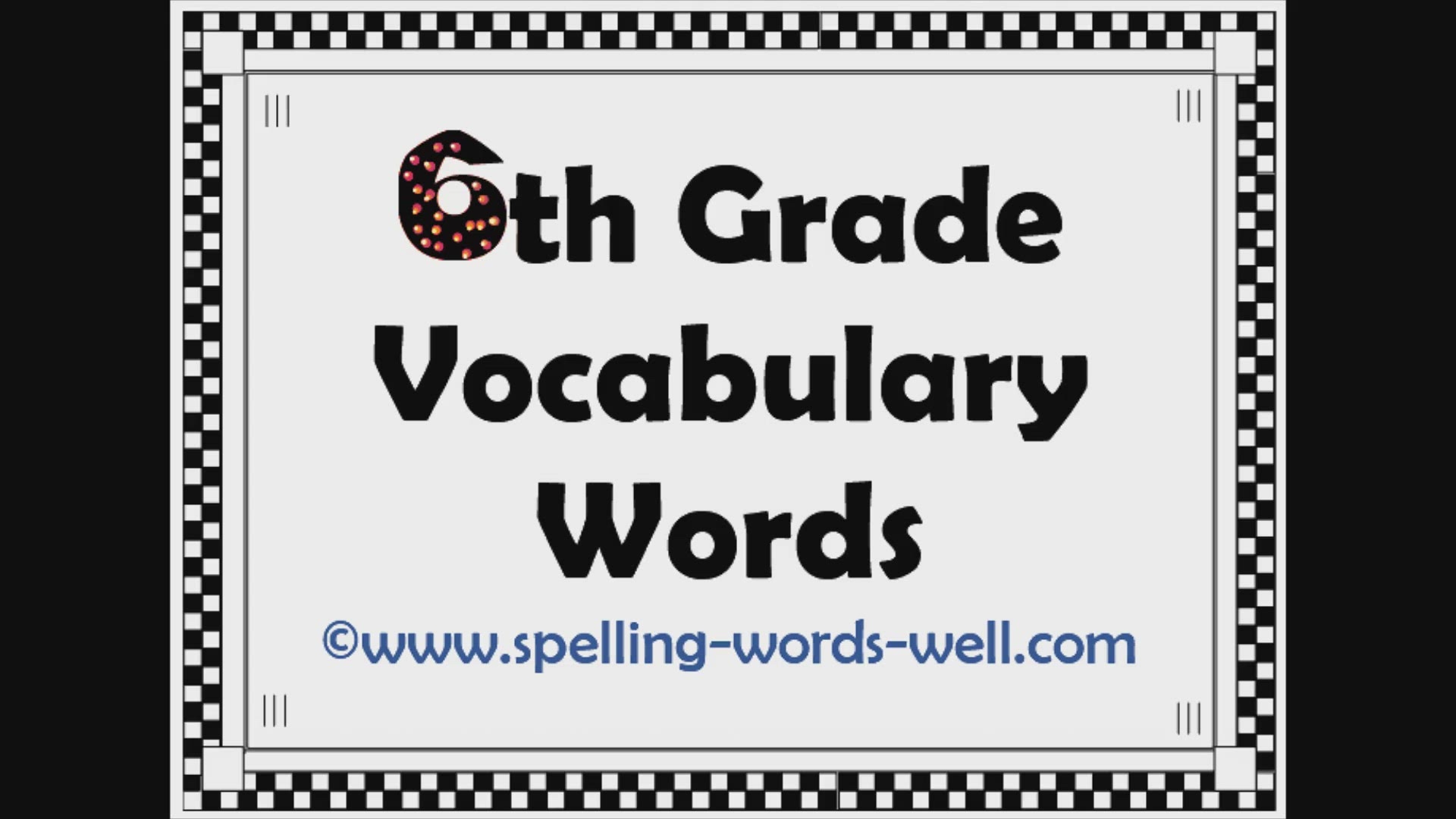 200 6th Grade Vocabulary Words
