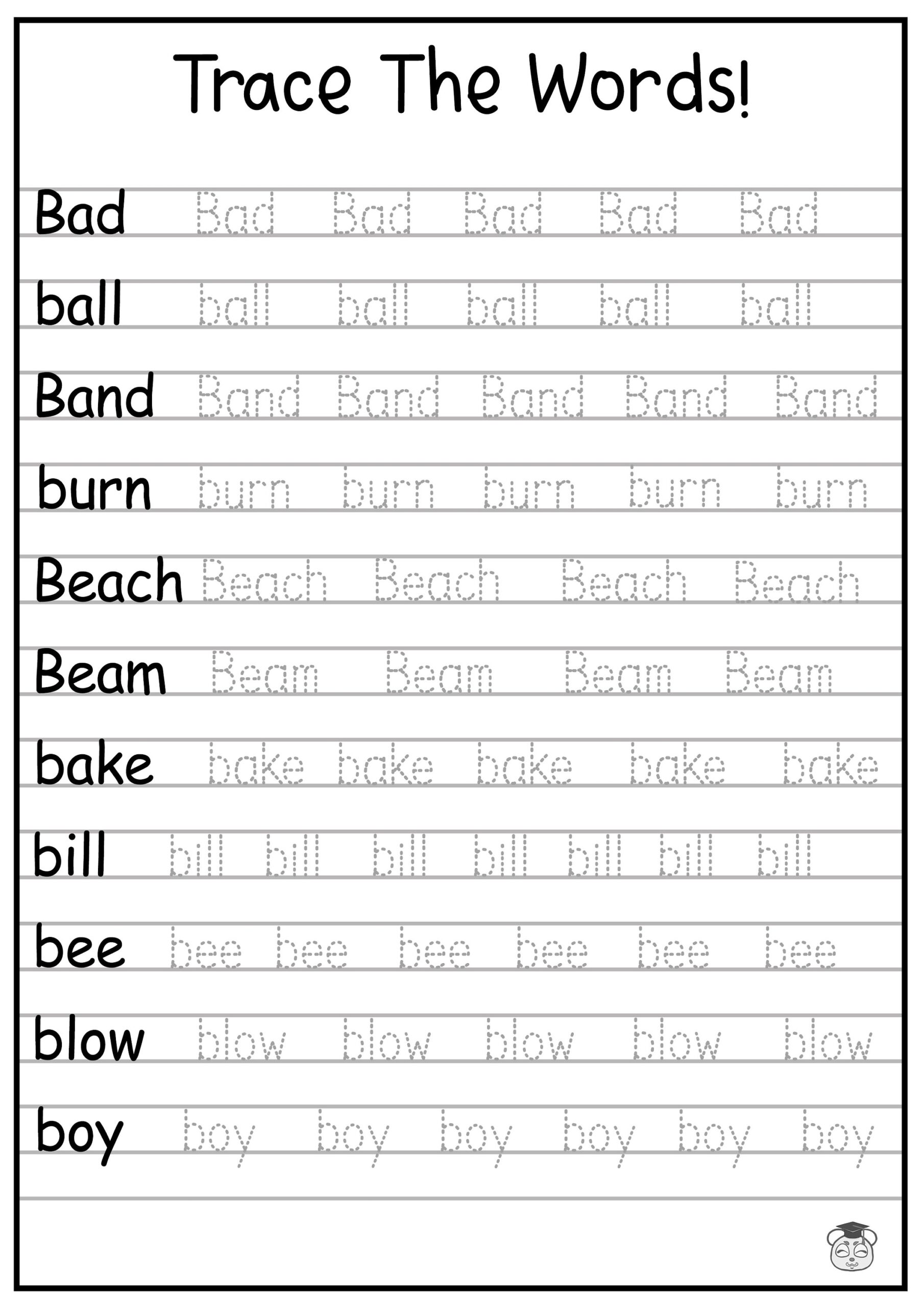 letter tracing worksheets for 3 year olds