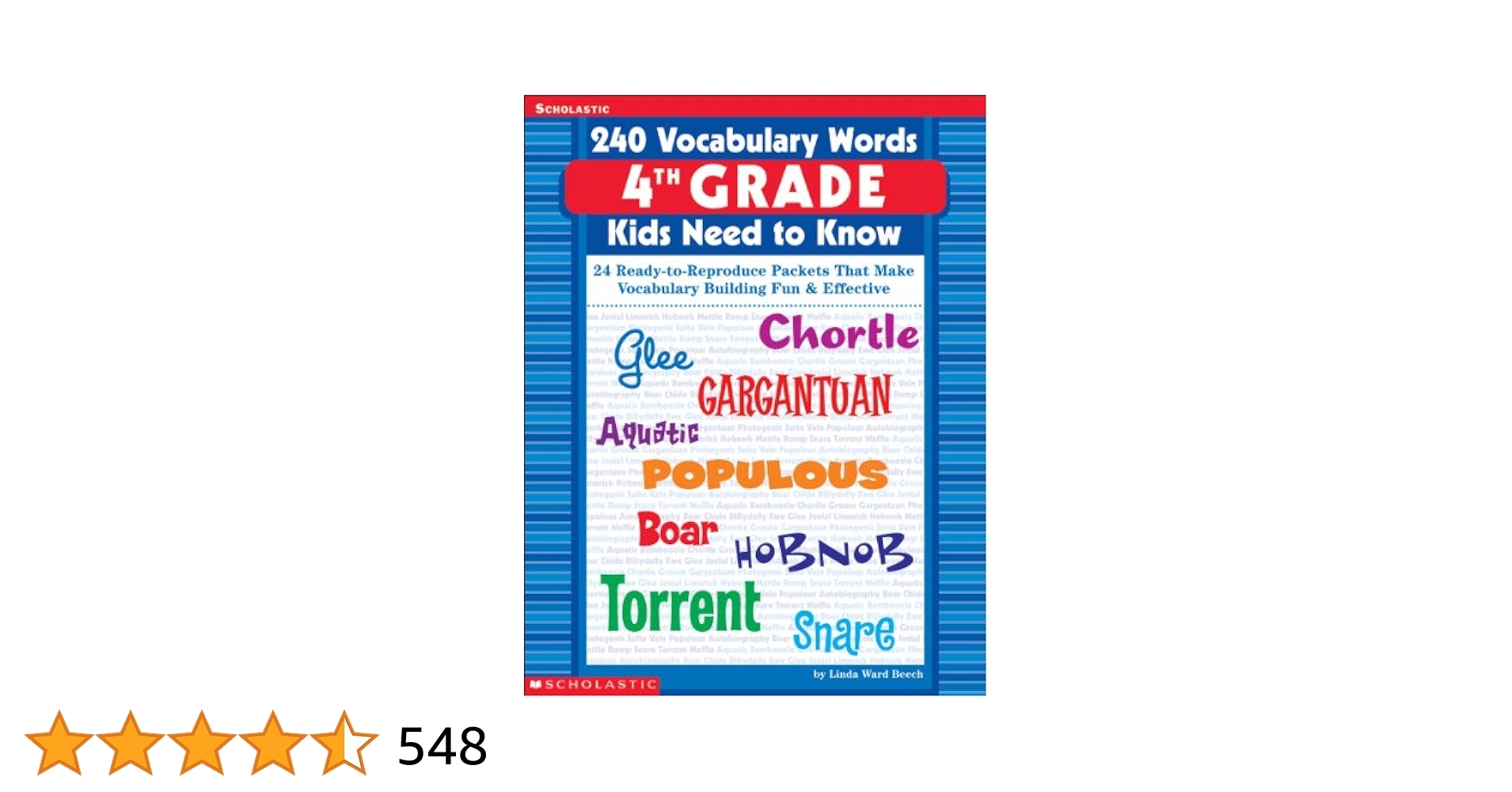 240 Vocabulary Words 4th Grade Kids Need To Know 24 Ready to Reproduce Packets That Make Vocabulary Building Fun U0026 Effective