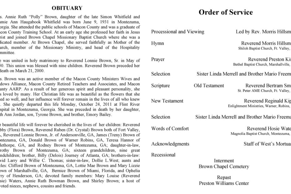 25 Obituary Templates And Samples TemplateLab