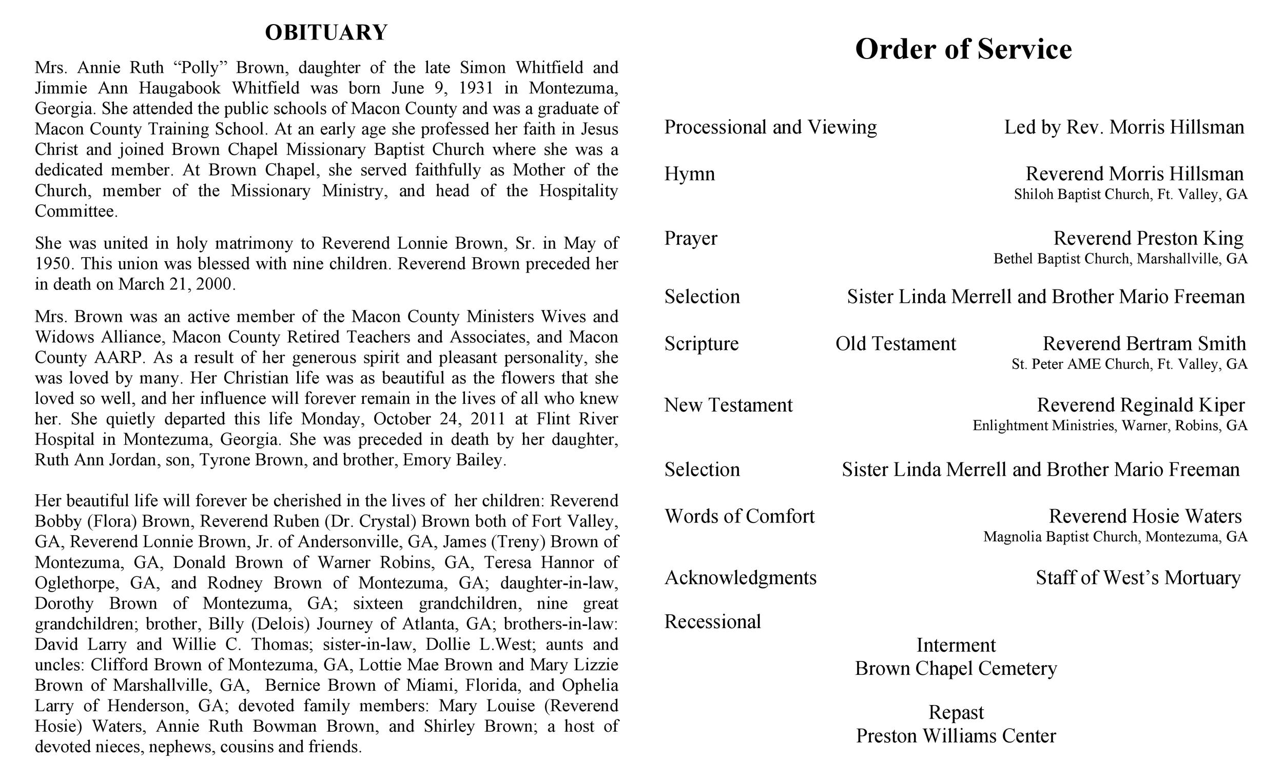 25 Obituary Templates And Samples TemplateLab
