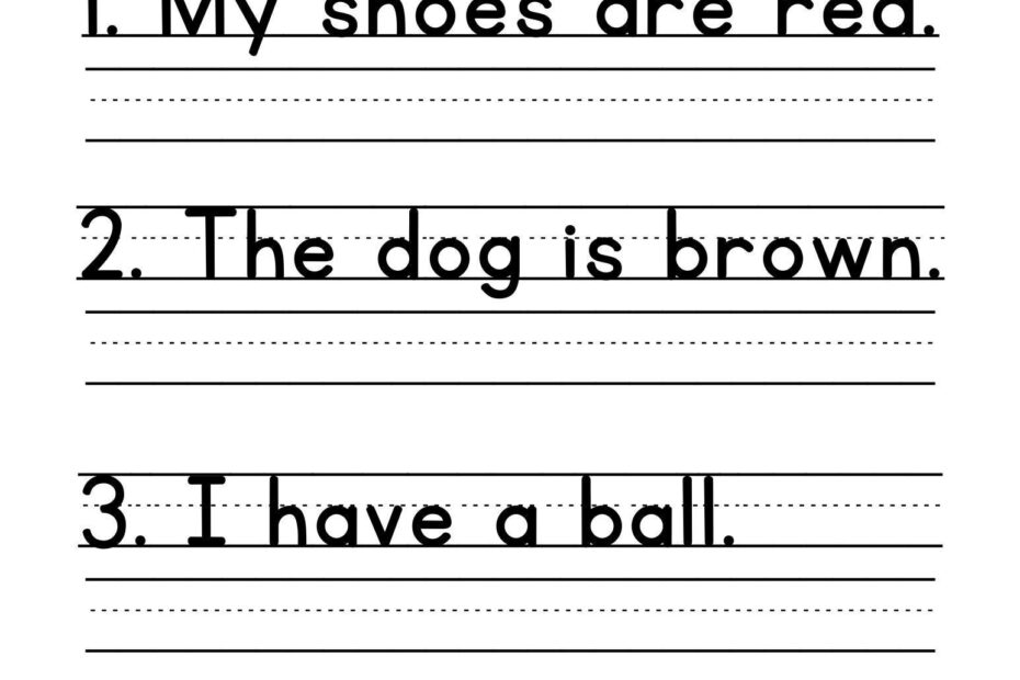 25 Printable Sentence Writing Worksheets Write The Sentence