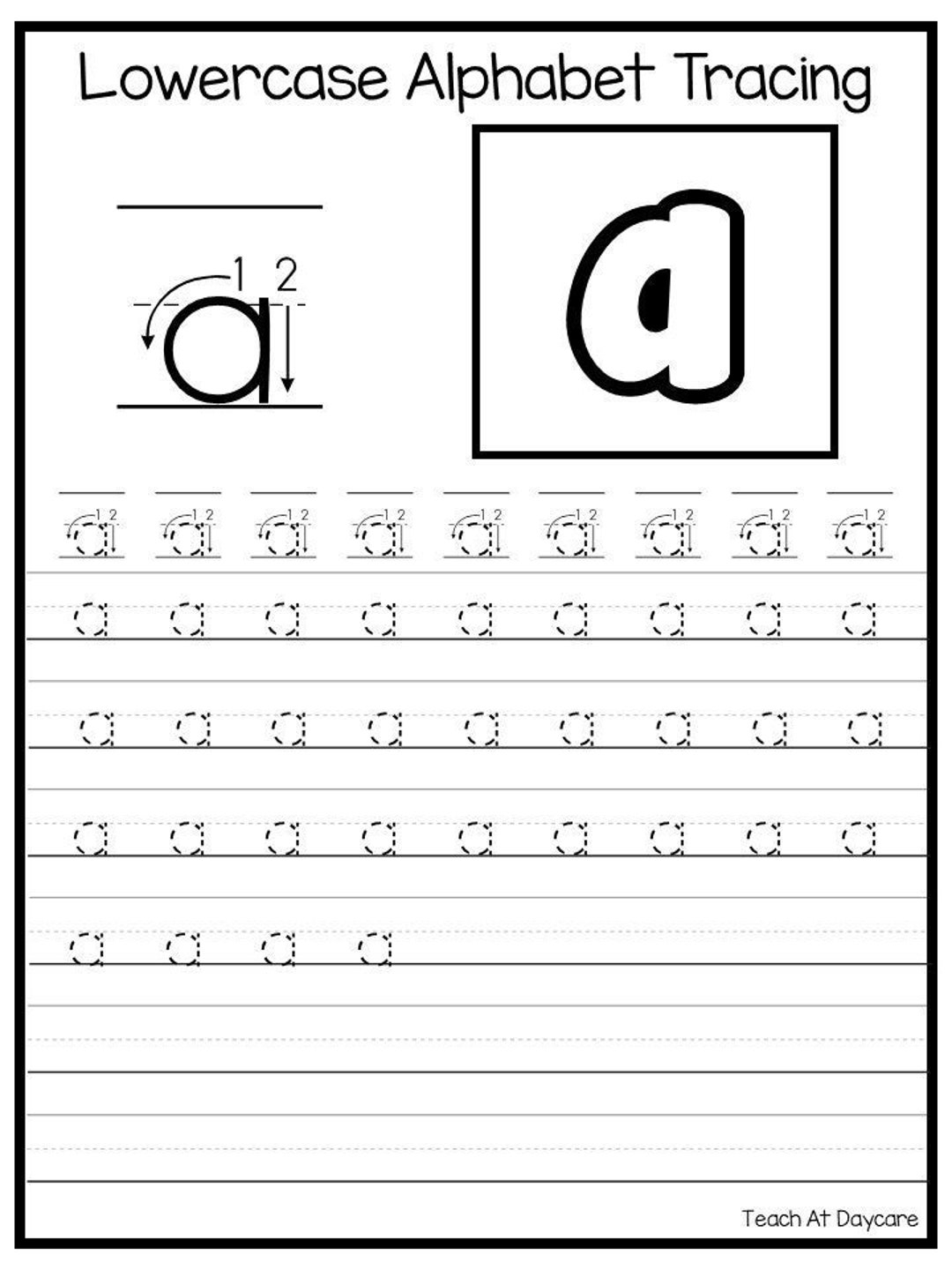 lowercase letter i tracing worksheets