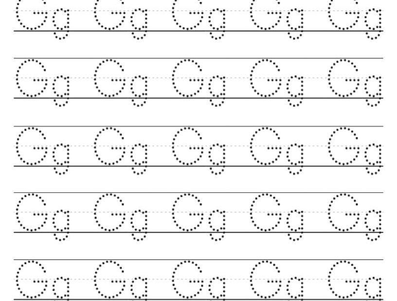 26 Printable Worksheets Trace The Letters Uppercase Lowercase A