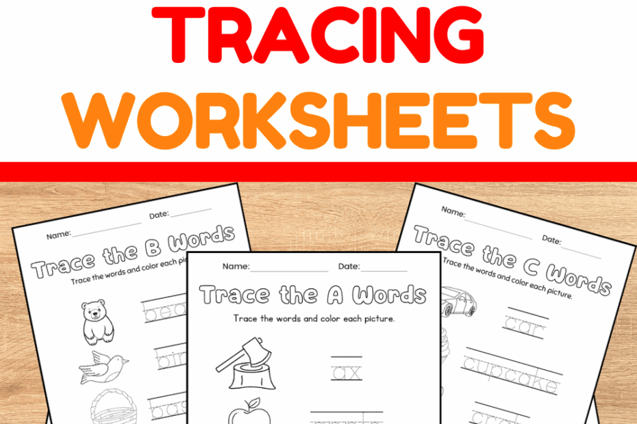 26 Wonderful Word Tracing Worksheets Free U0026 Easy Print The