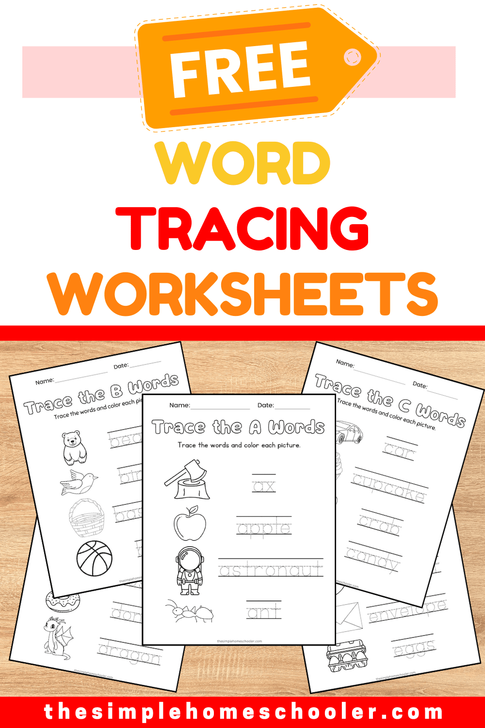 26 Wonderful Word Tracing Worksheets Free U0026 Easy Print The 