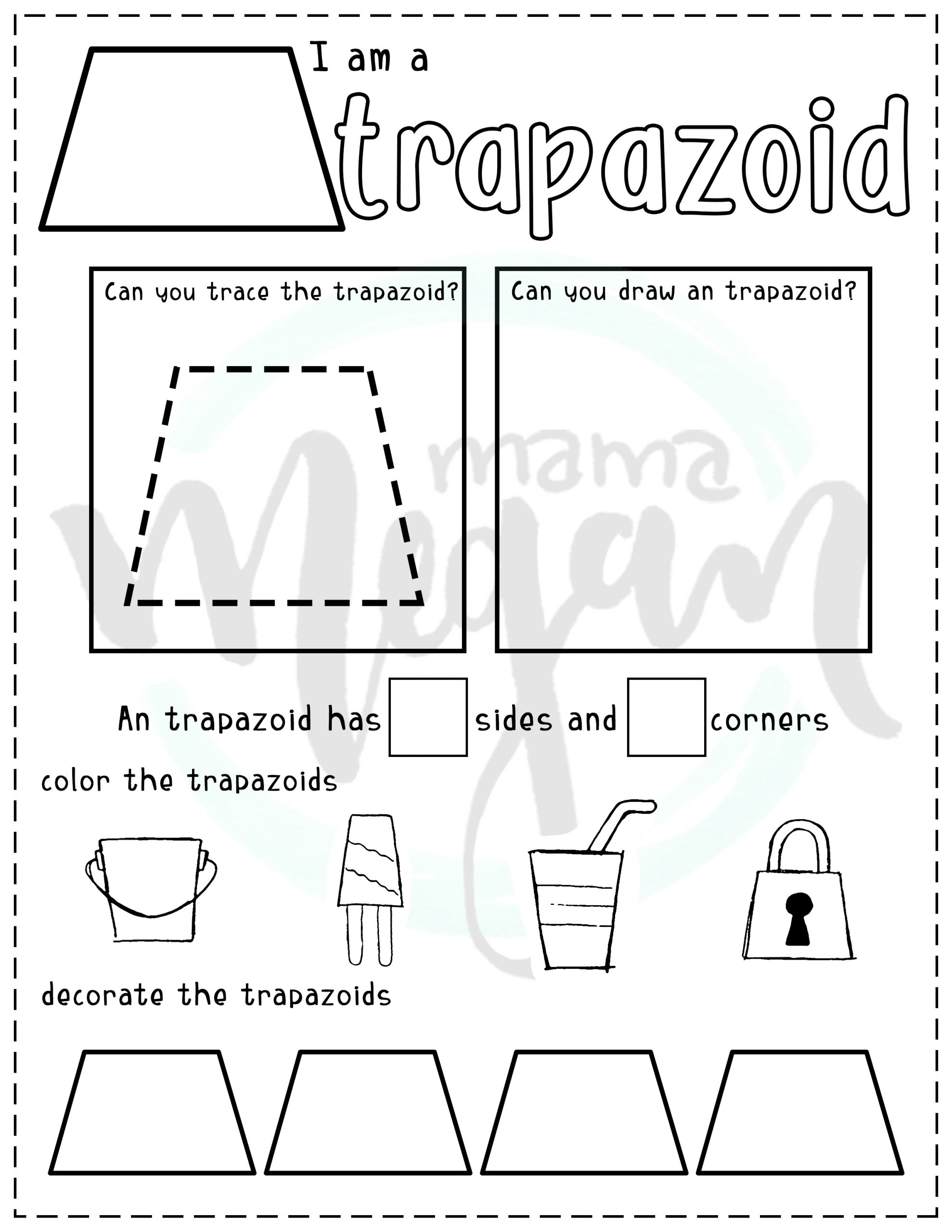 2D Shape Work Printables Full Set MamaMeganAllysa