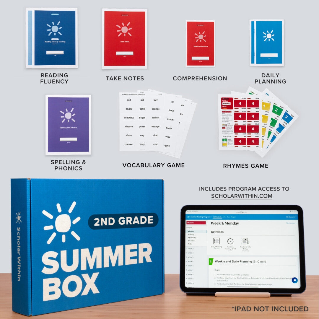 2nd Grade Online Summer Reading Program With Summer Essential Box Scholar Within