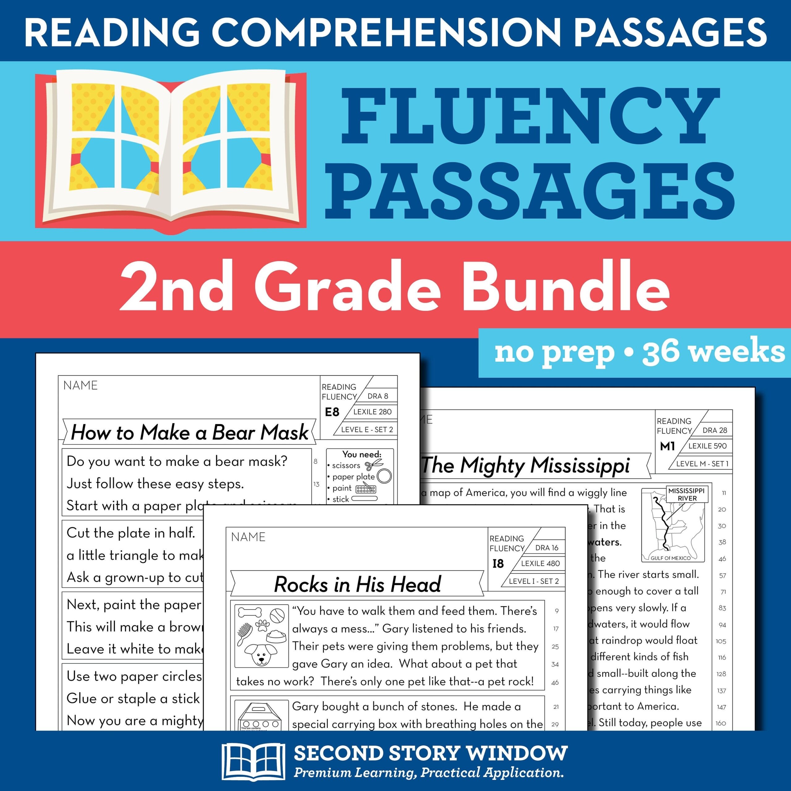 2nd Grade Printable Fluency And Reading Comprehension Passages For 