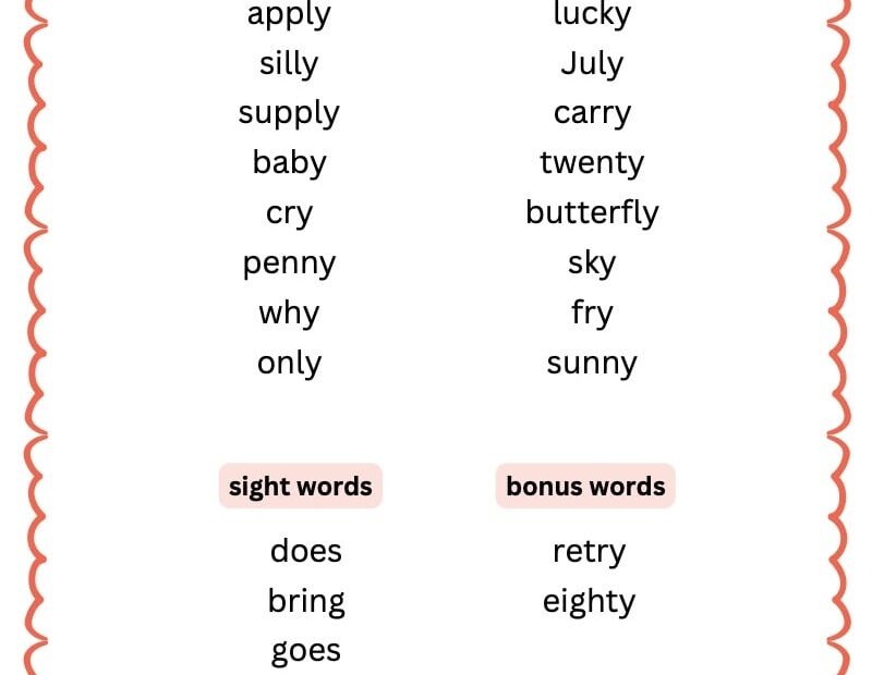 2nd Grade Spelling Words Full 31 Week Curriculum