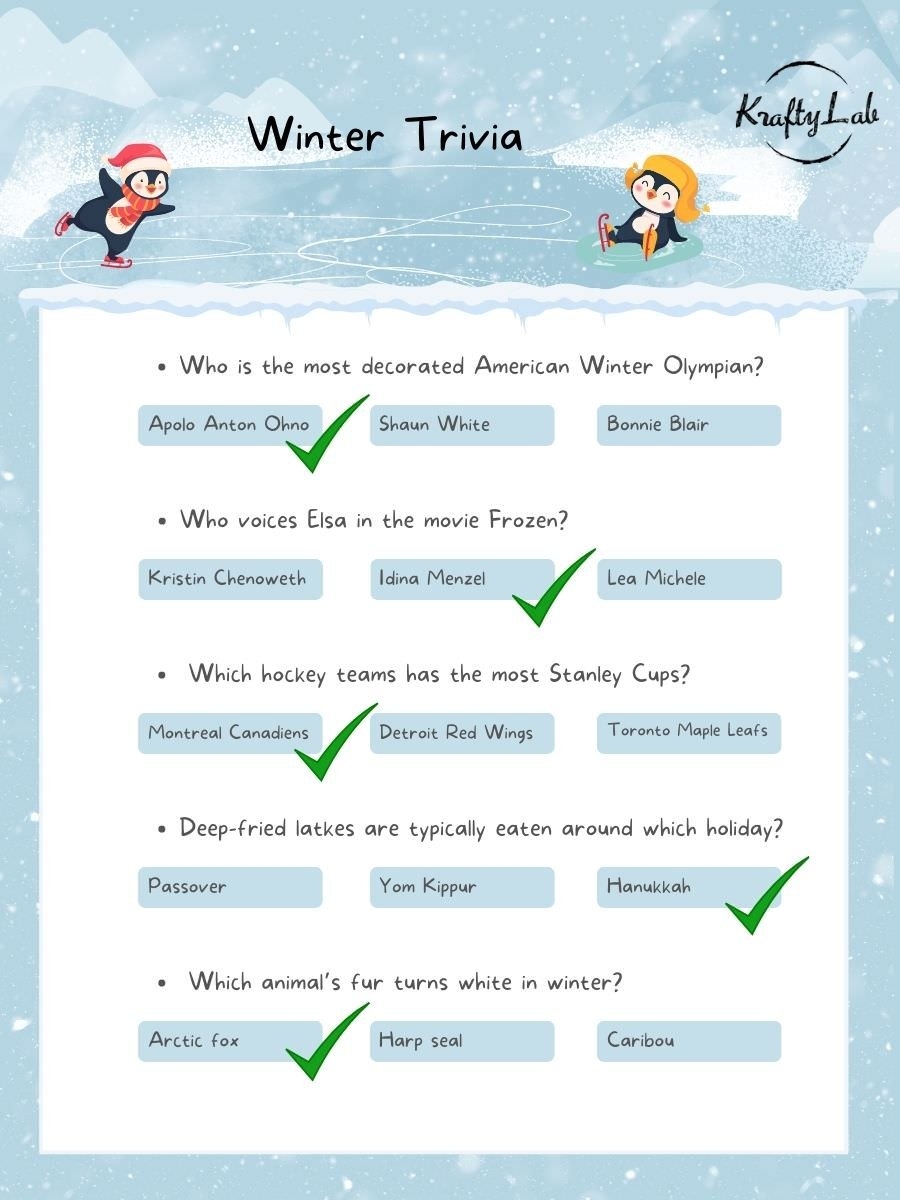 30 Fun Winter Trivia Questions And Answers For Work