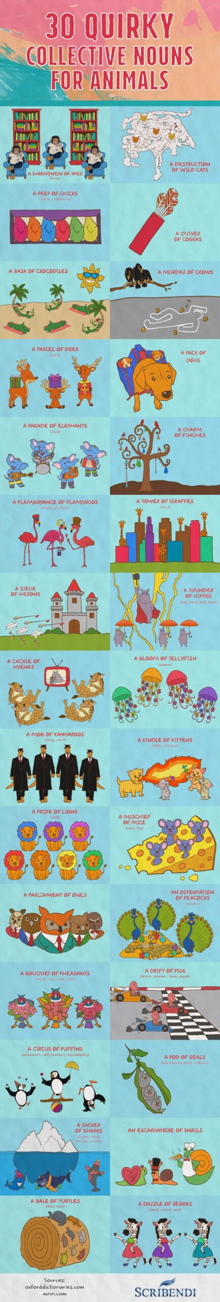 funny animal collective nouns