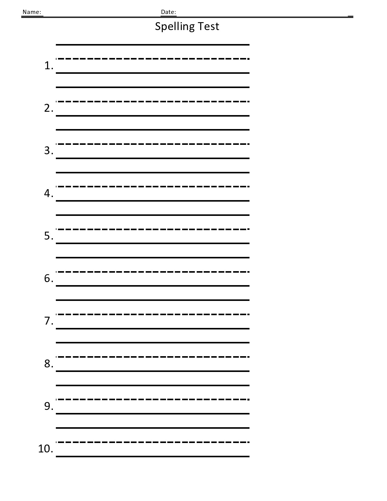free editable spelling practice worksheets