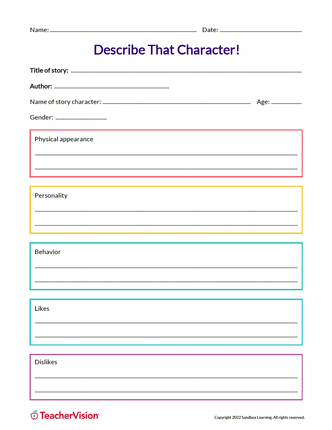 3rd Grade Creative Writing Worksheets