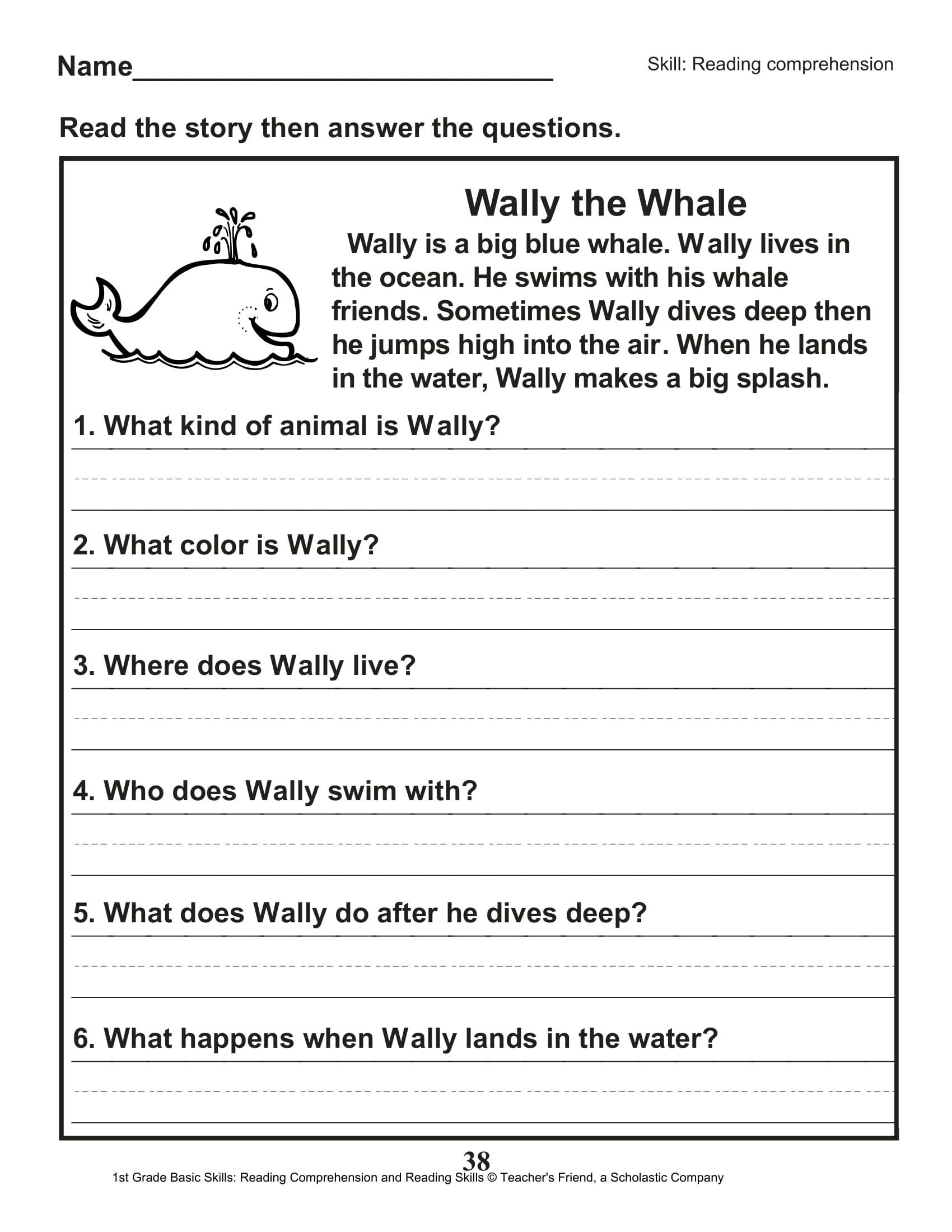 reading activities for 1st graders