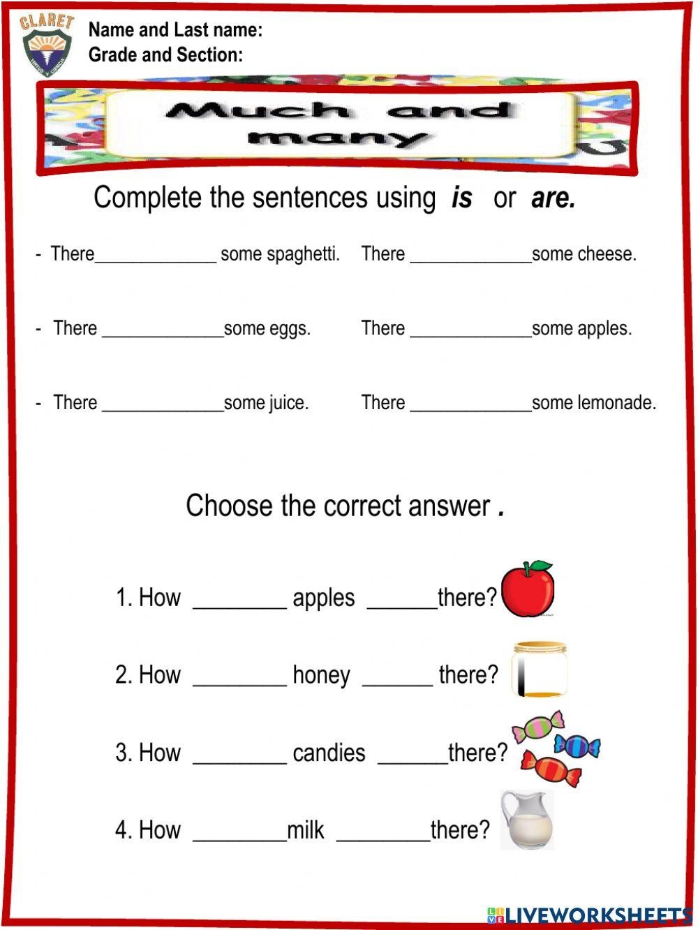 4th Grade Grammar 6 2 Eval Act Worksheet Live Worksheets 