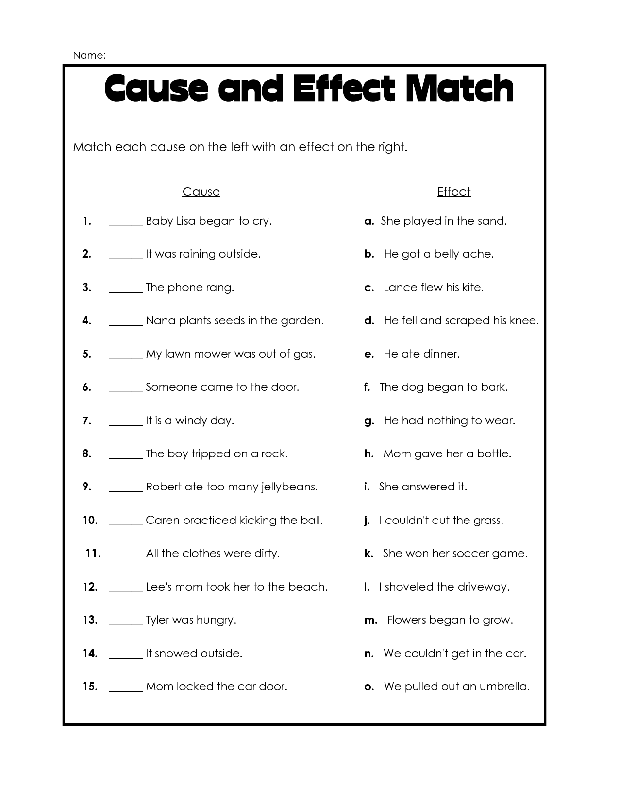 reading worksheet for grade 4