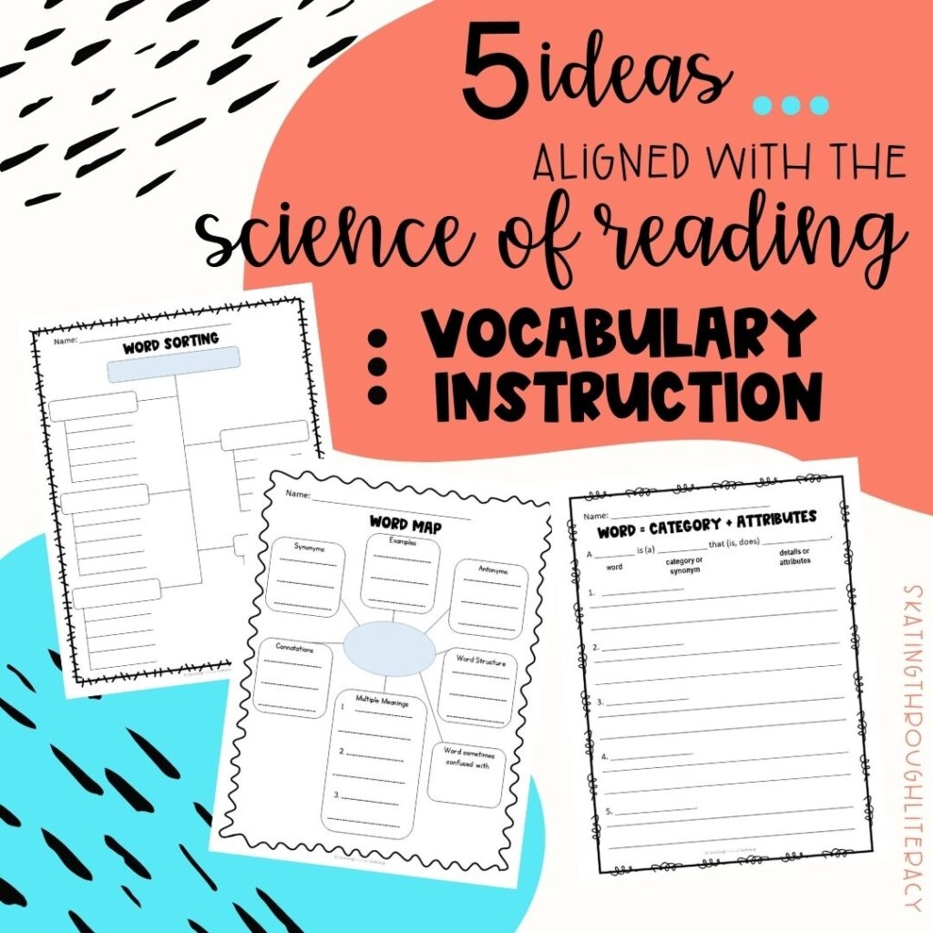 5 Ideas Aligned With The Science Of Reading Vocabulary Instruction Skating Through Literacy