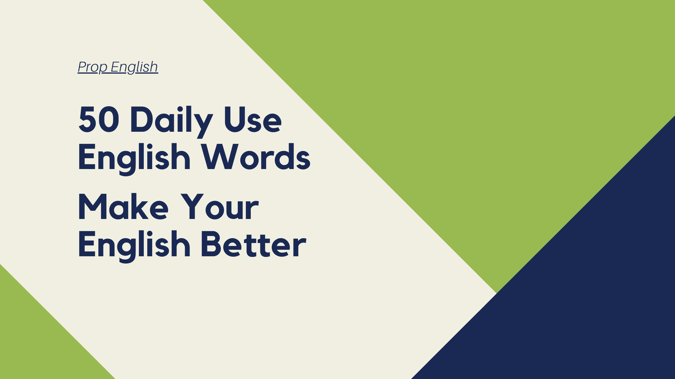 50 Daily Use English Words In 2024