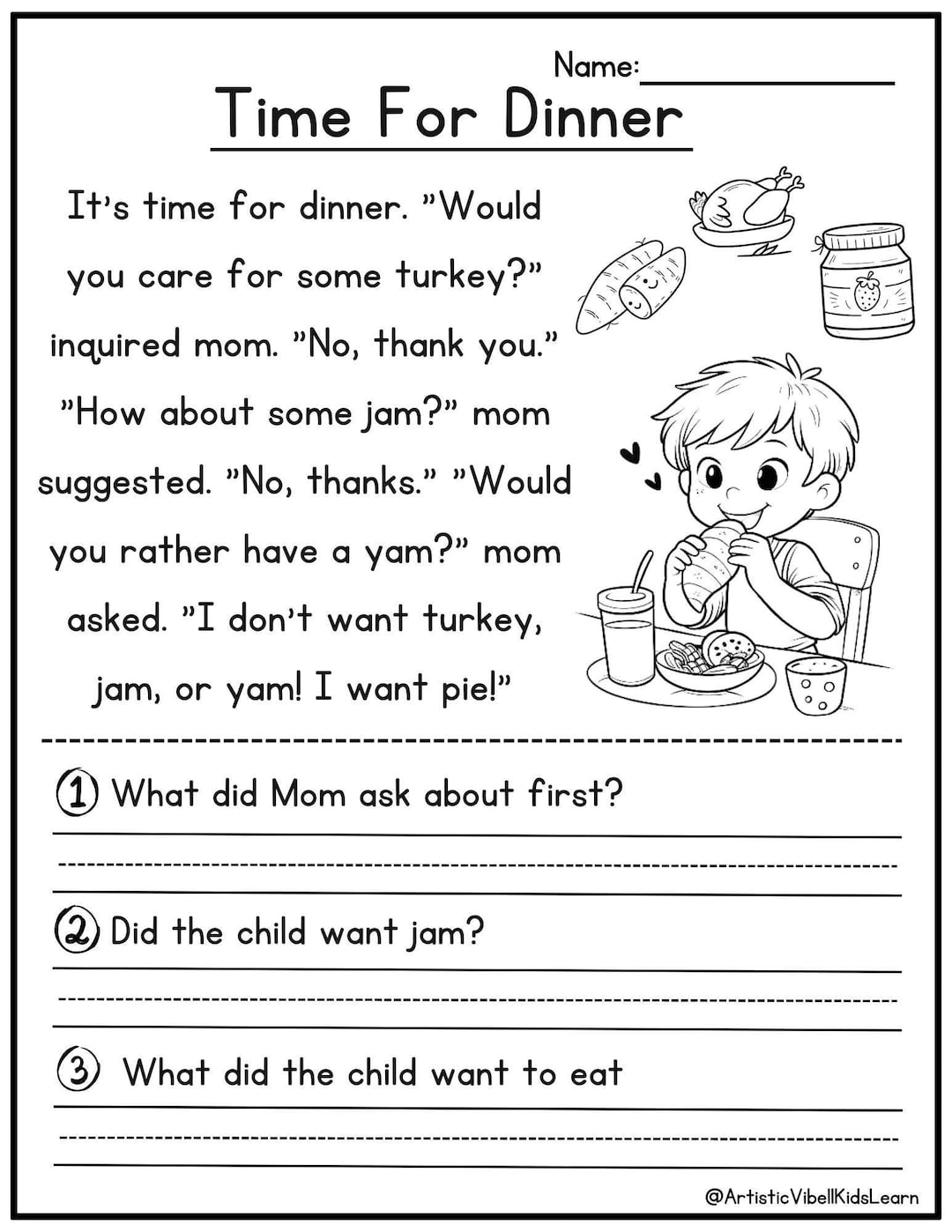50 Kindergarten 1st Grade Reading Comprehension Passages 
