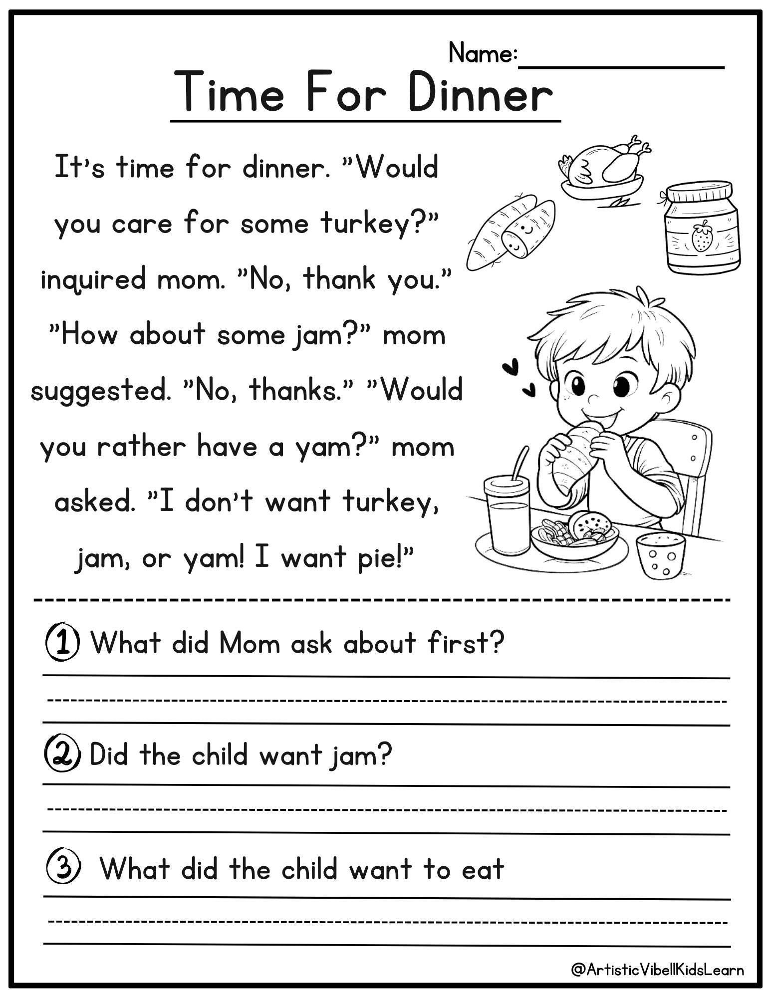 free practice reading comprehension test