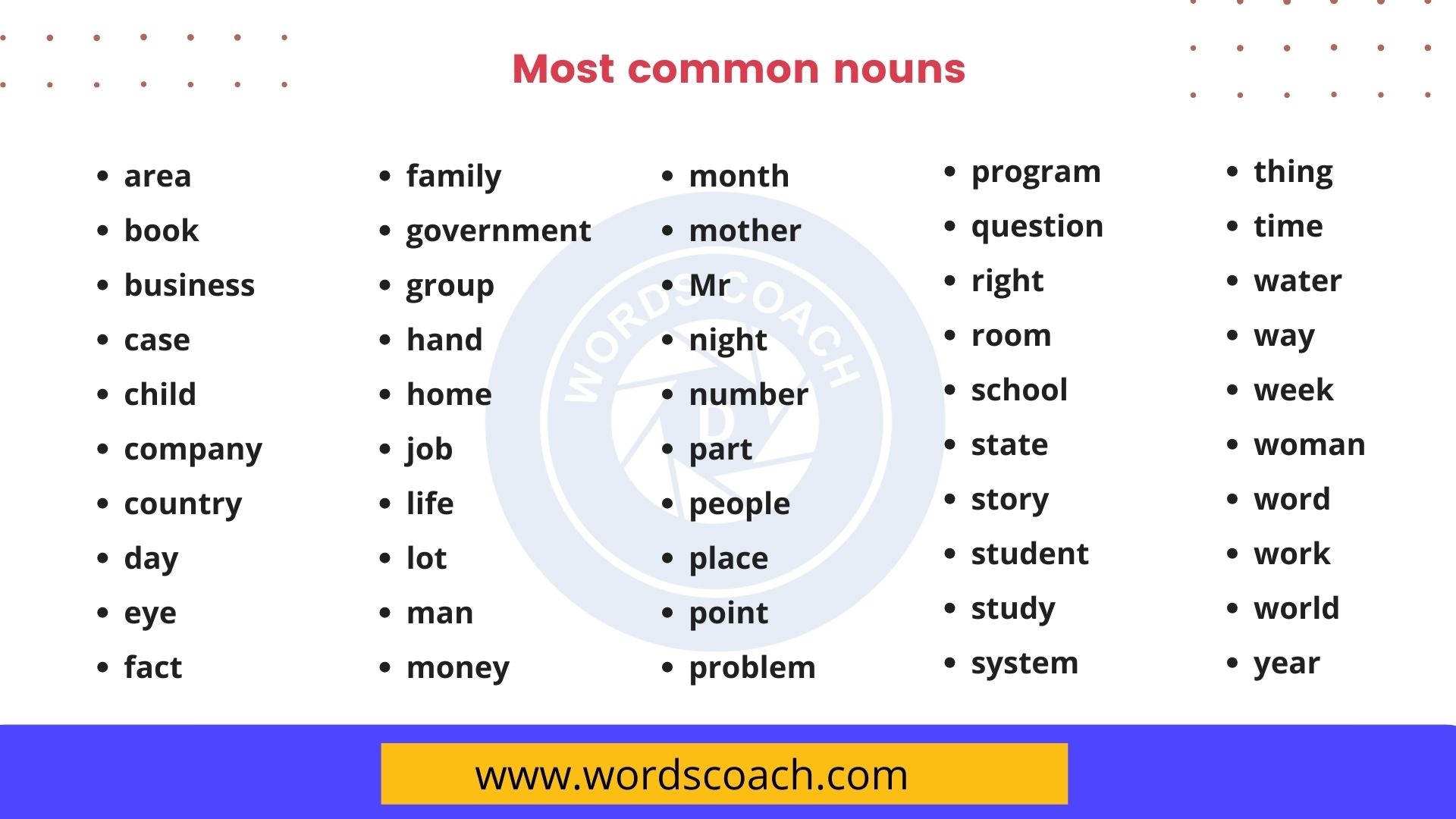 common nouns example