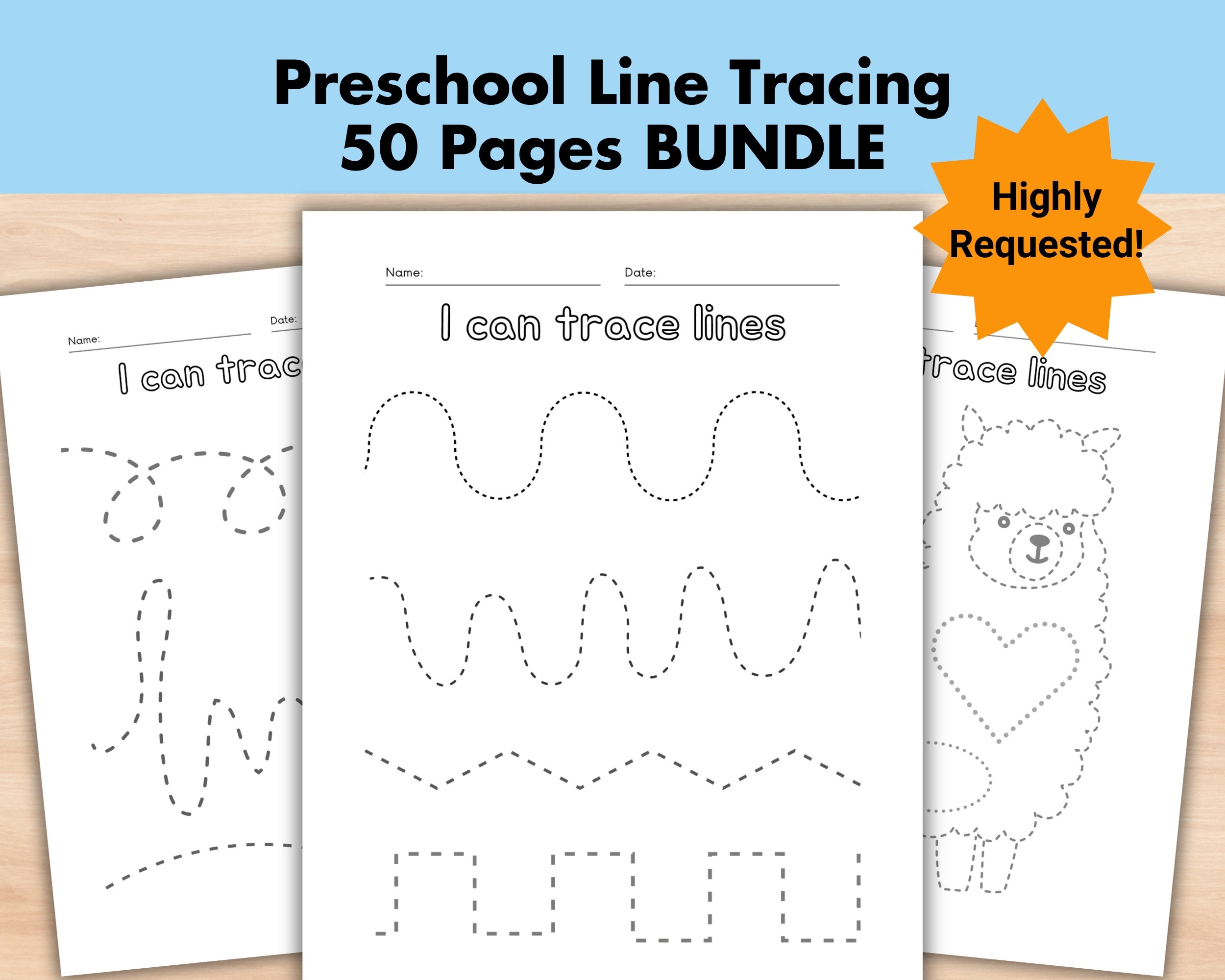 printable tracing for preschoolers