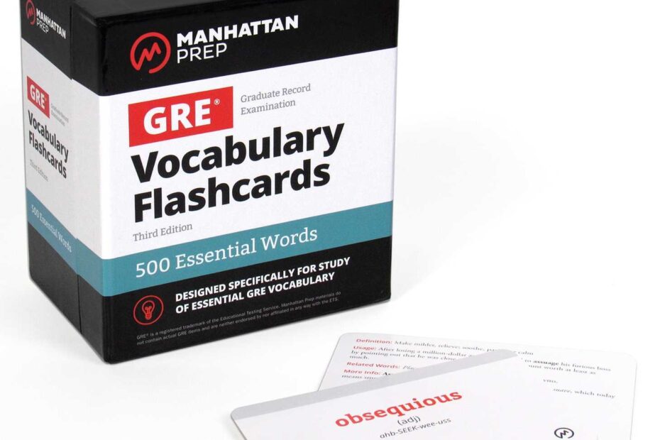 500 Essential Words GRE Vocabulary Flashcards Including
