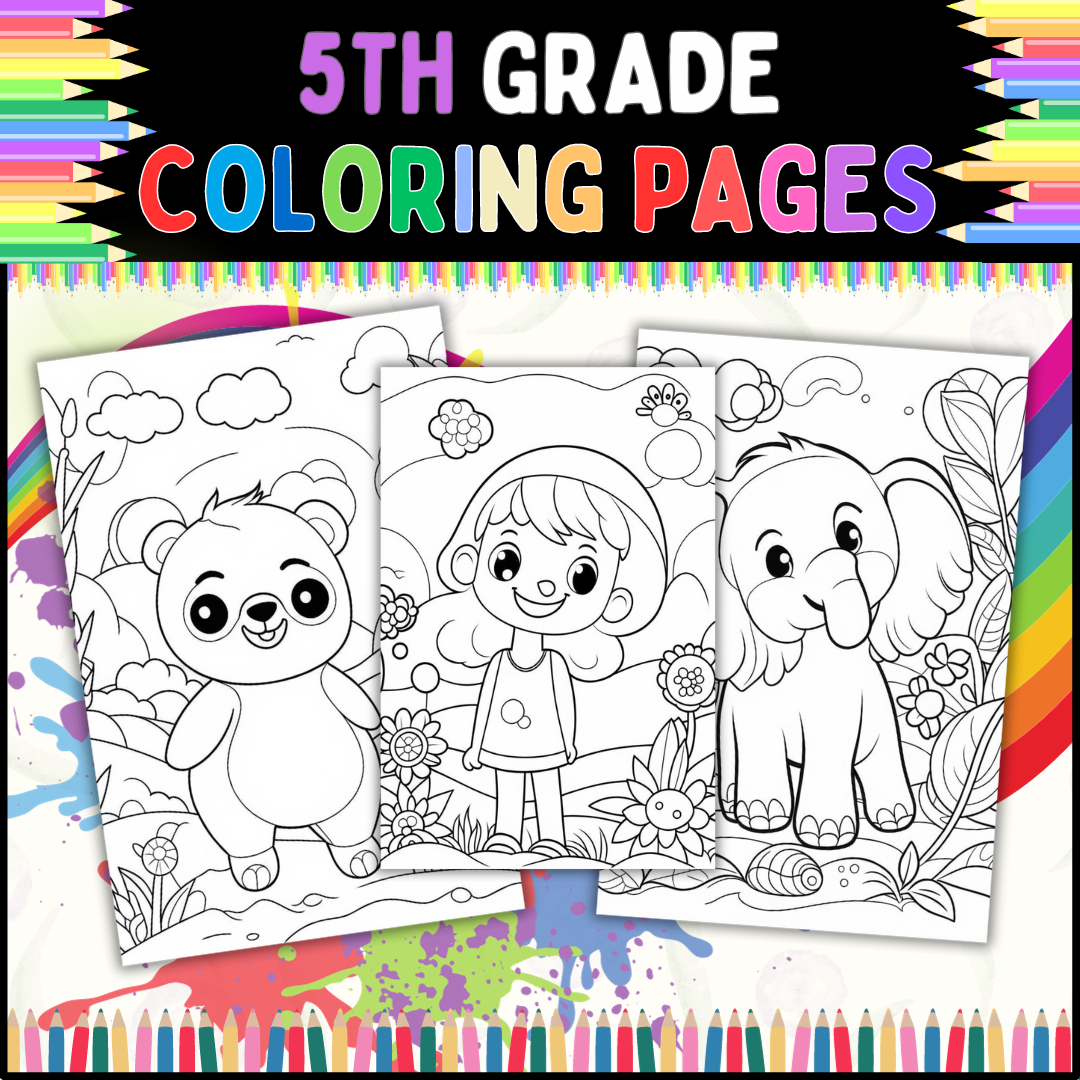 coloring page for 5th graders