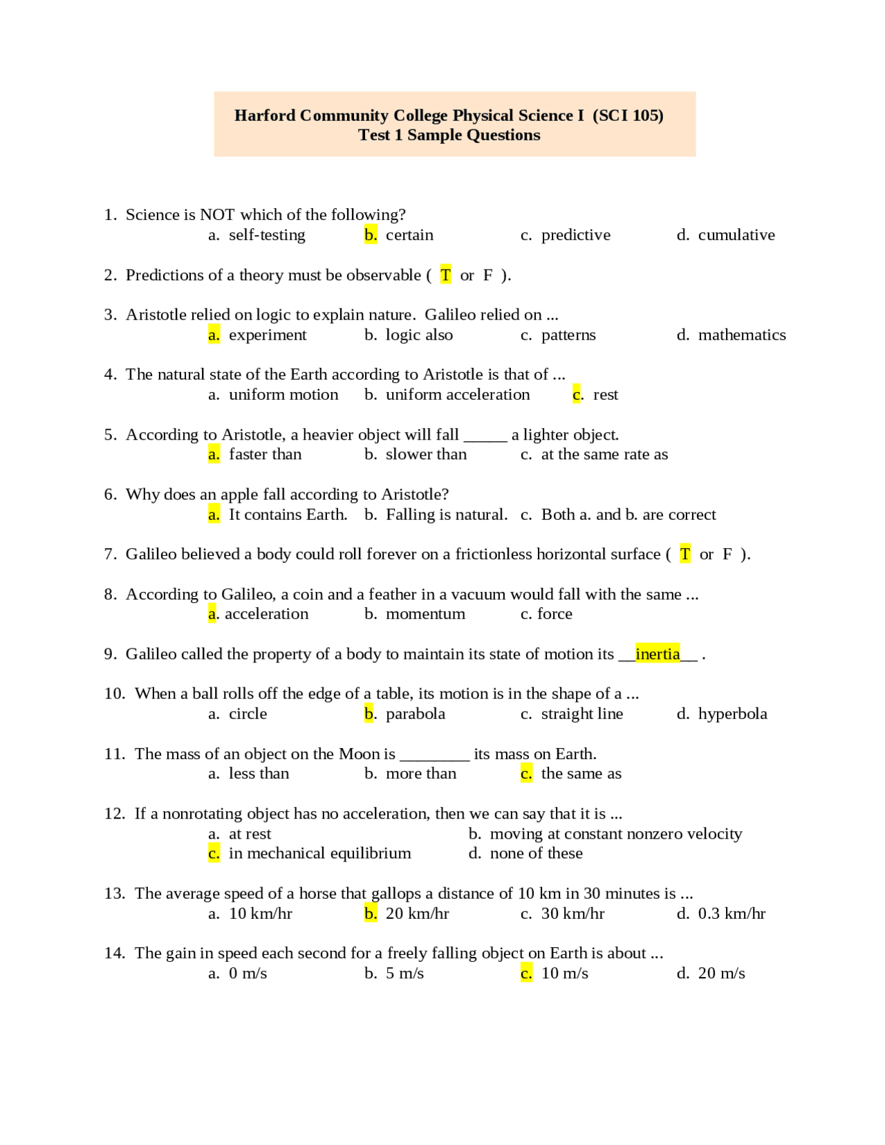 multiple choice questions with answers