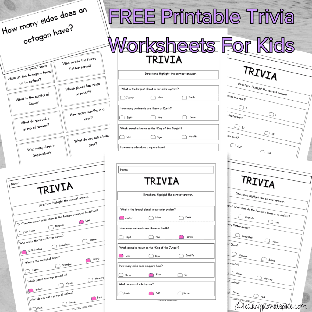 free printable general knowledge trivia