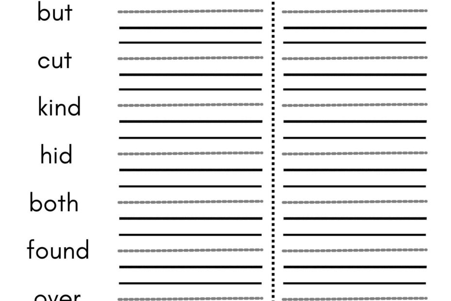8 Printable First Grade Spelling Writing Worksheets Etsy