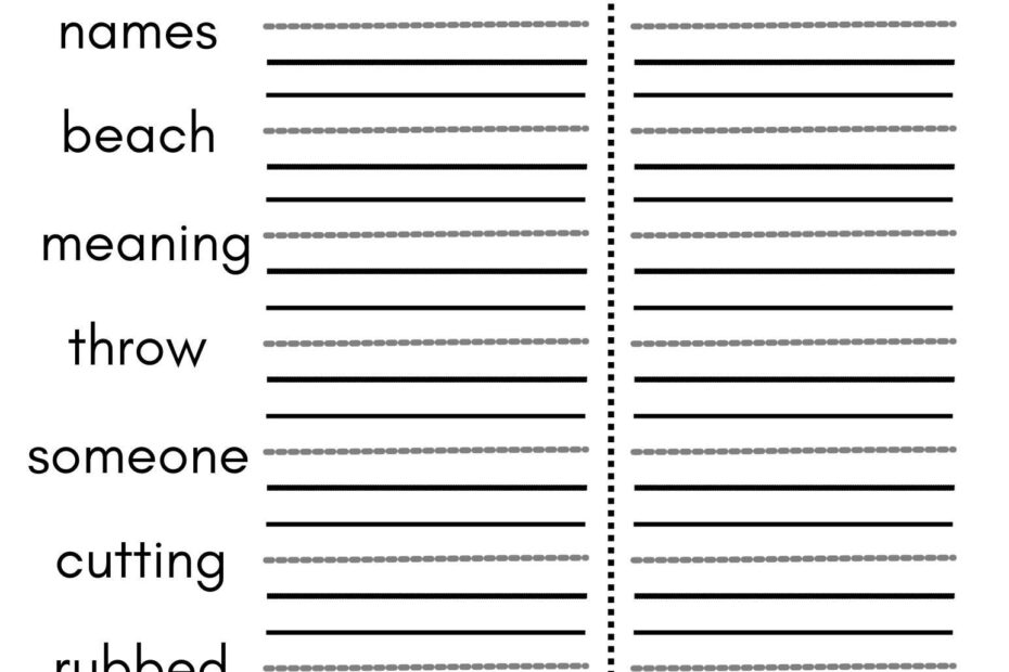 8 Printable Second Grade Writing Spelling Worksheets Spelling Test Etsy