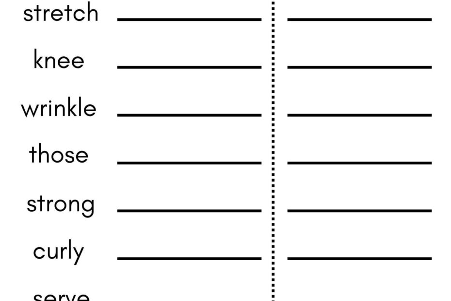 8 Printable Third Grade Spelling Writing Spelling Test Etsy