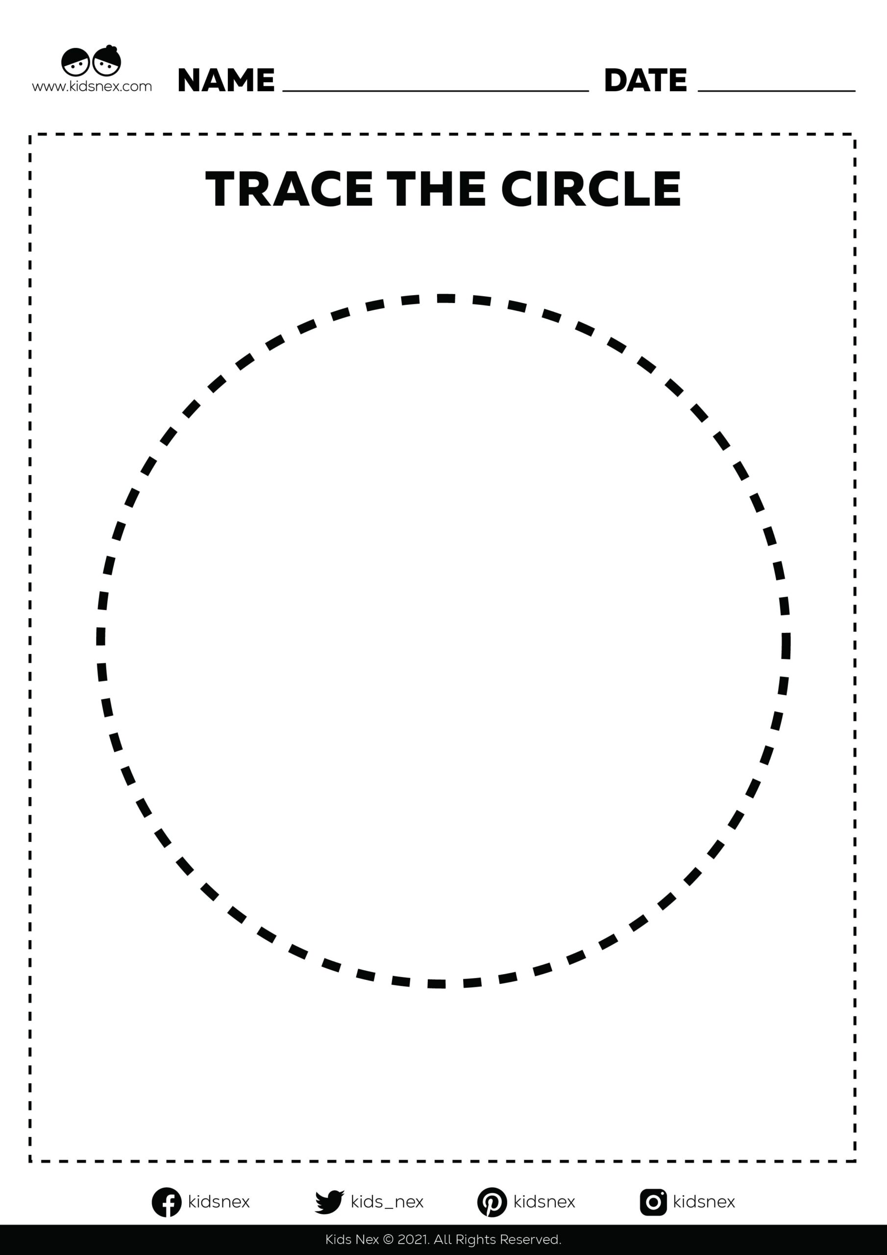 tracing shapes worksheets