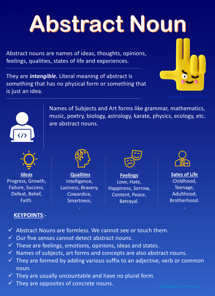 are abstract nouns common nouns