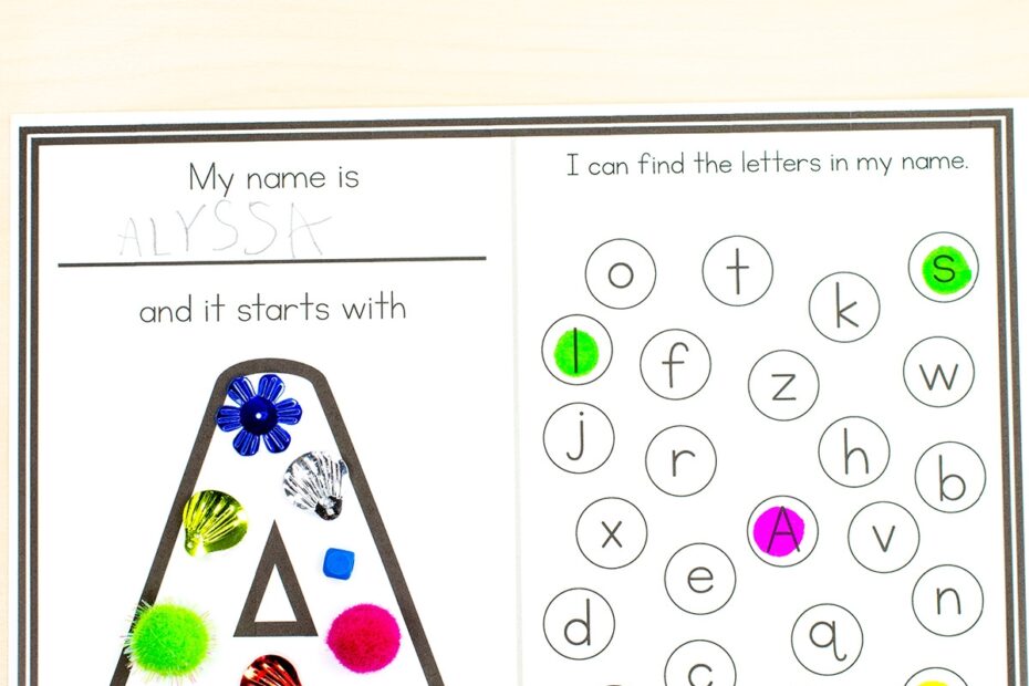 All About Me Name Worksheets Letters In My Name