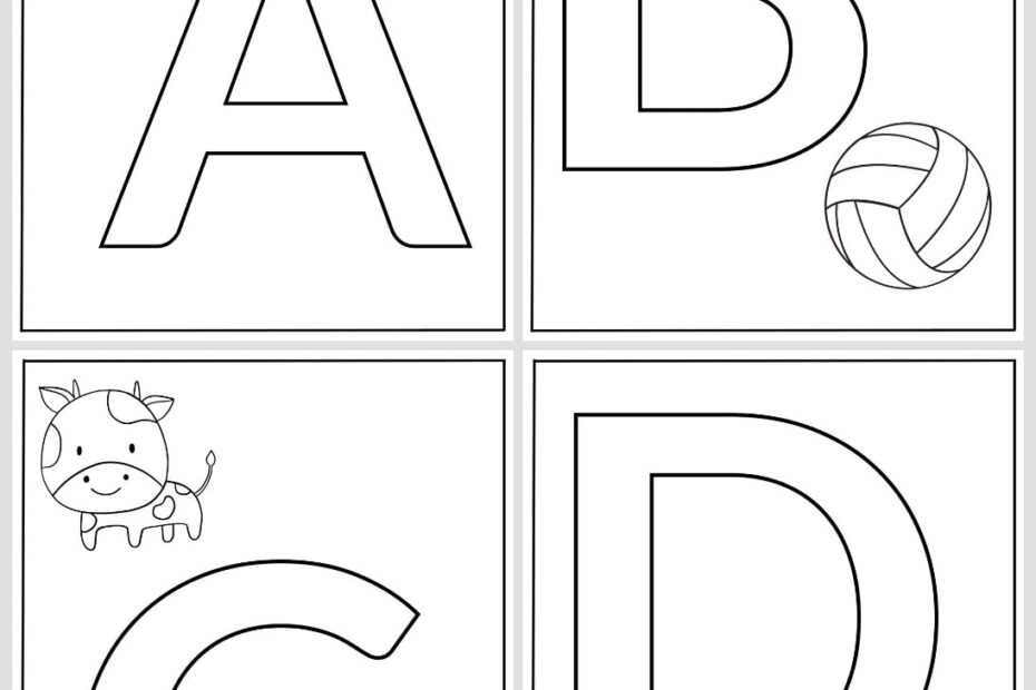 Alphabet Coloring Pages 26 Free Printables For Learning Letters
