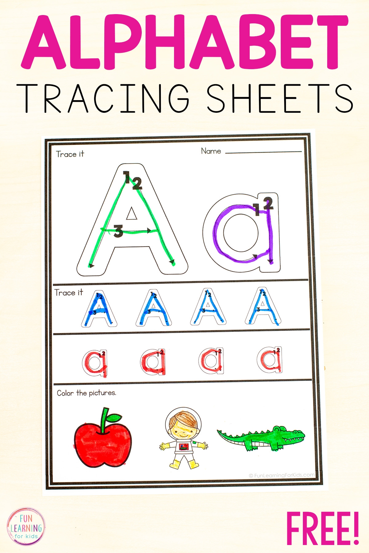 free printable abc tracing worksheets