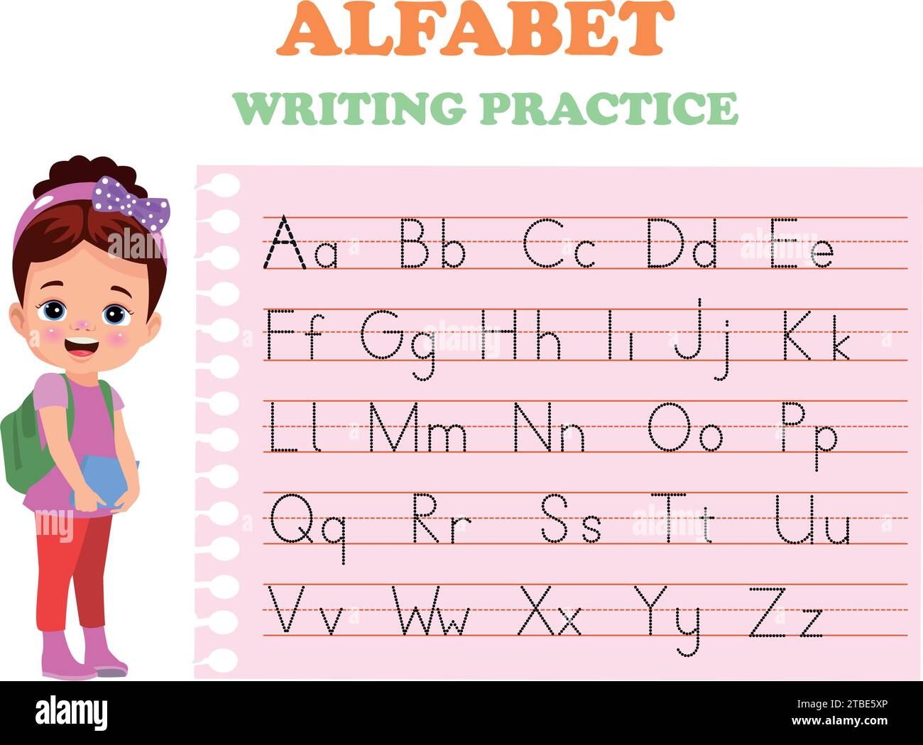 Alphabet Tracing Letters Cut Out Stock Images U0026 Pictures Alamy