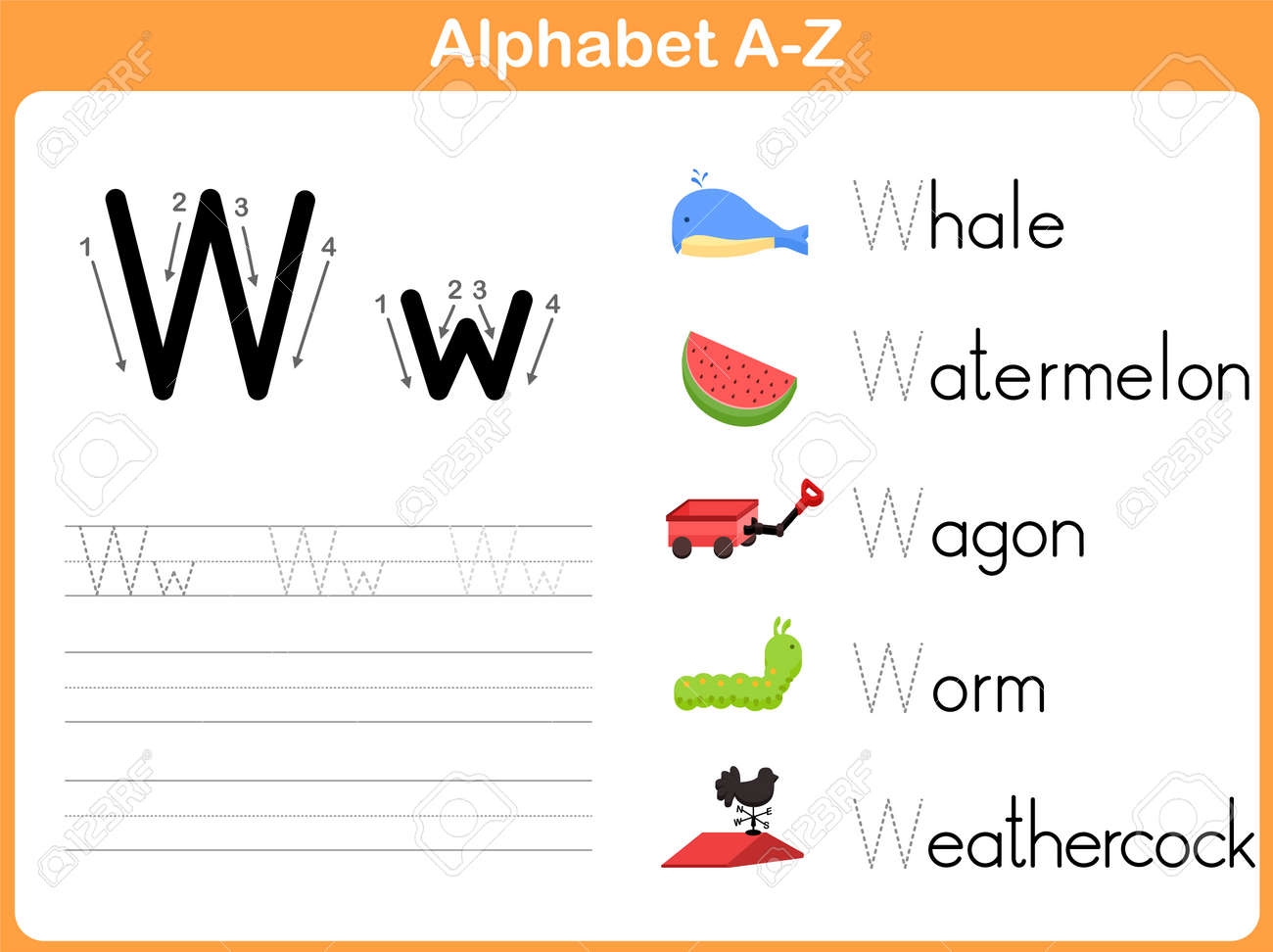 Alphabet Tracing Worksheet Writing A Z Royalty Free SVG Cliparts Vectors And Stock Illustration Image 31984934 