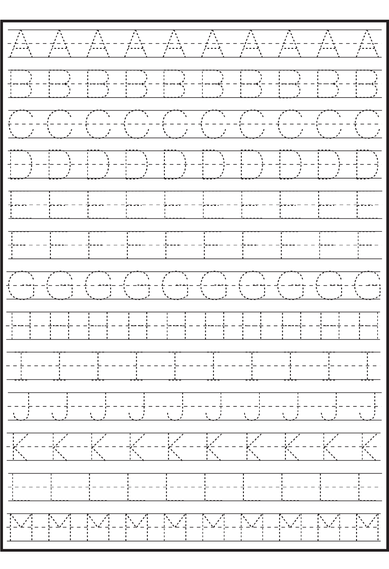 Alphabet Worksheets Free Kids Printable Kids Activities Blog 