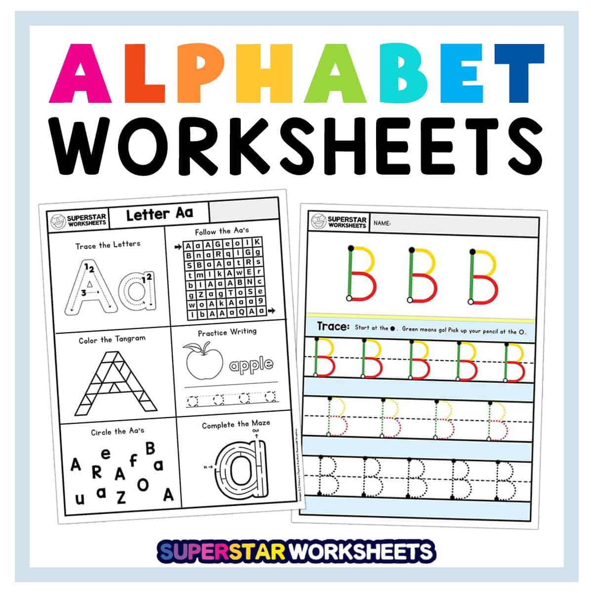 free printable alphabet worksheet