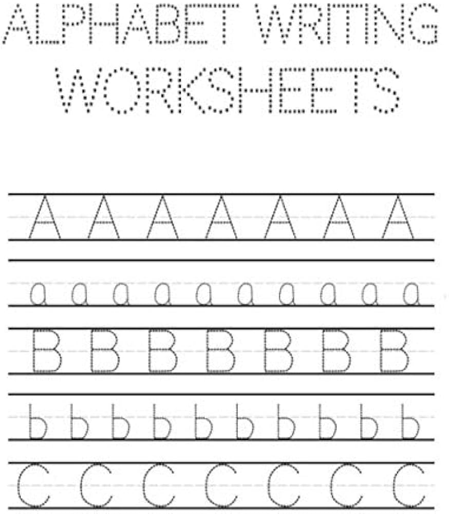 Alphabet Writing Worksheets ABC Writing Practice Books For Preschool alphabet Writing Practice A To Z Tracing Worksheets Learning Lina Worksheets Library