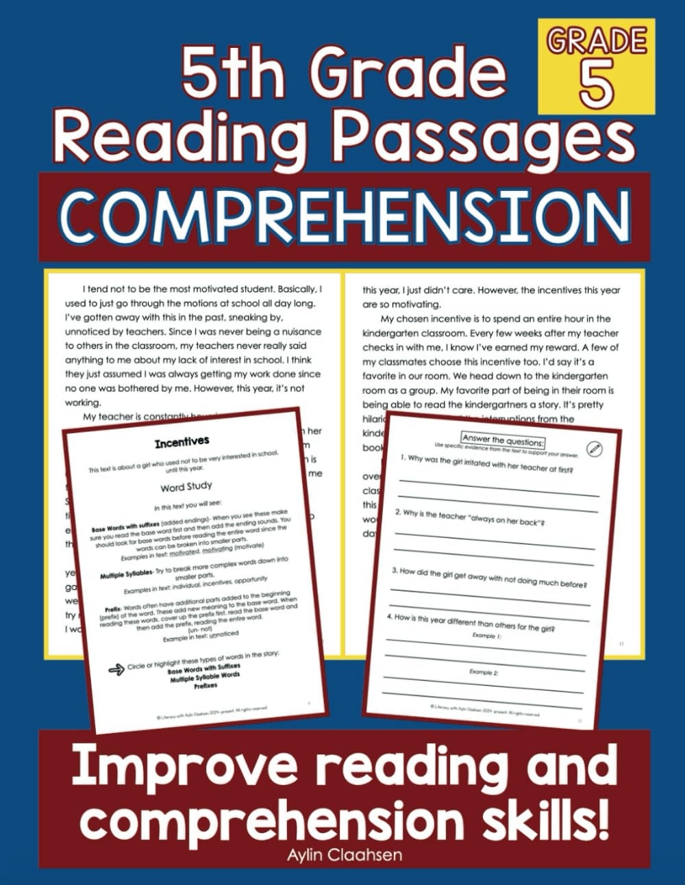 Amazon 5th Grade Reading Passages With Comprehension 