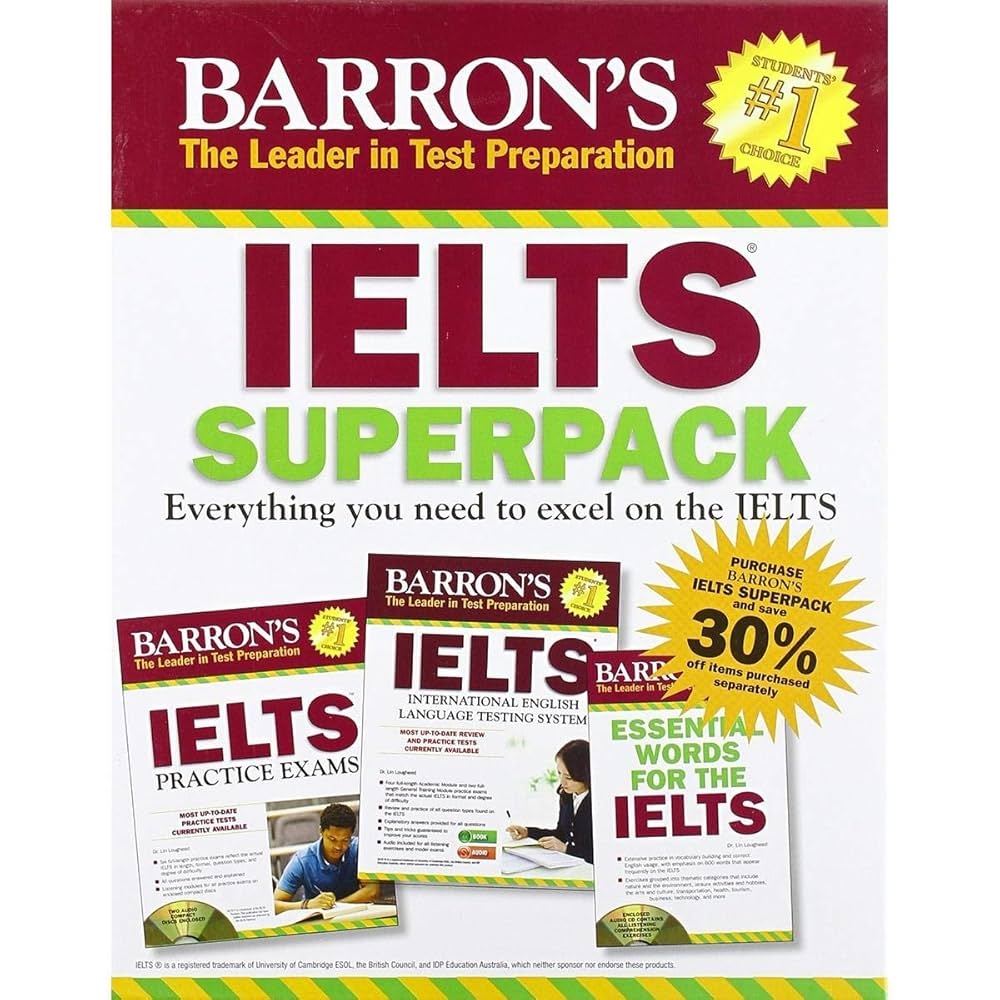 Amazon Barron s IELTS Practice Exams With Audio CDs 