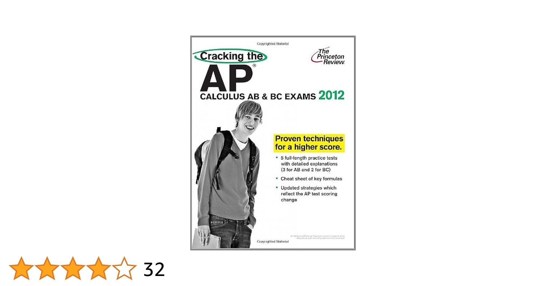 Amazon Cracking The AP Calculus AB U0026 BC Exams 2012 Edition 