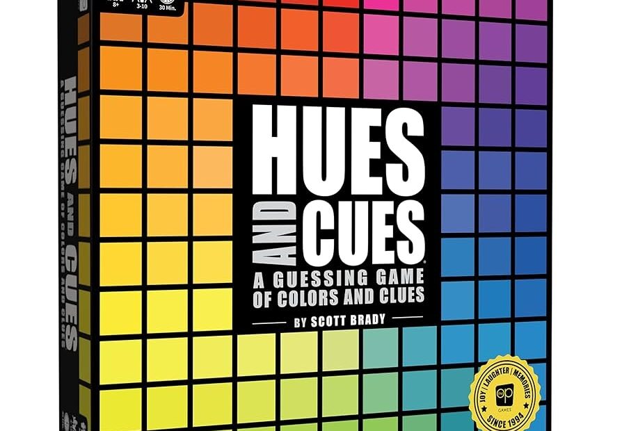 Amazon HUES And CUES Vibrant Color Guessing Board Game For