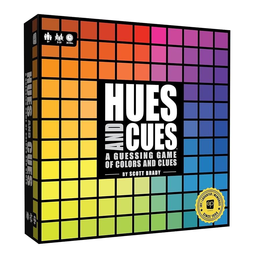 Amazon HUES And CUES Vibrant Color Guessing Board Game For 