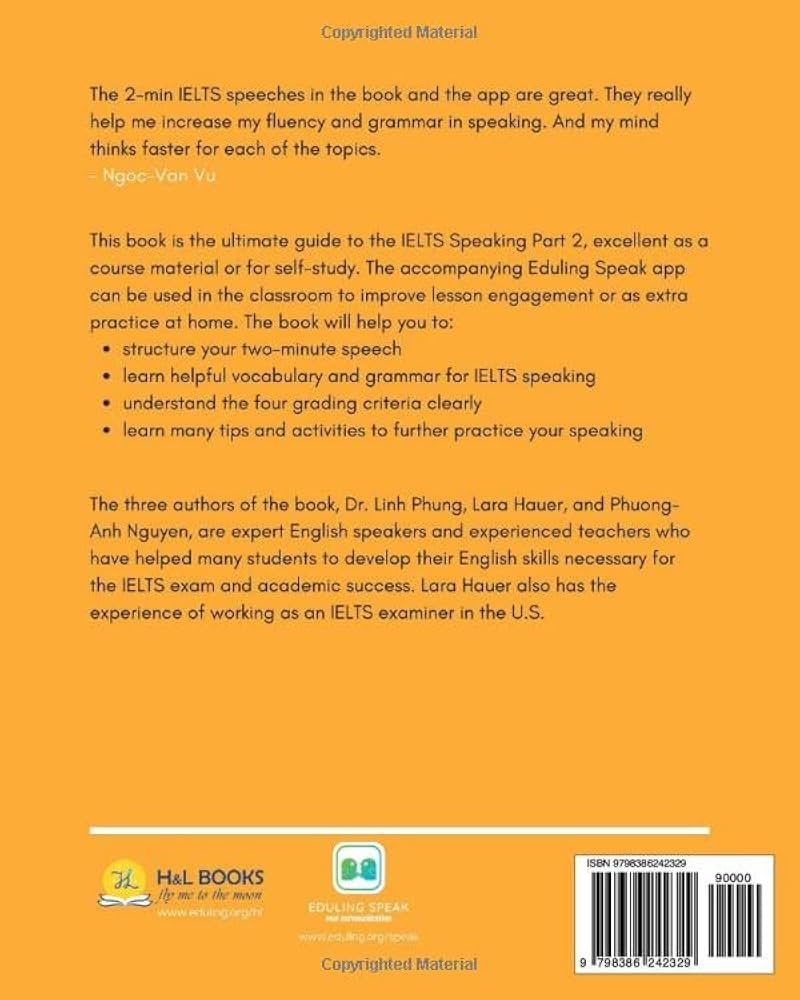 Amazon IELTS Speaking Part 2 Strategies Model Speeches And Practice Activities 9798386242329 Phung Linh Hauer Lara Nguyen Phuong Anh 